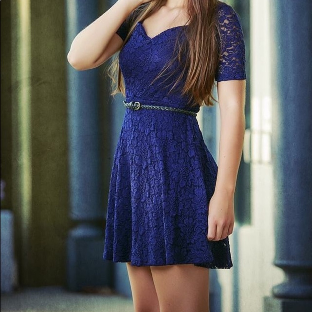 💙 Navy OU Lace Dress